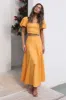 Cool And Calm Maxi Skirt Mustard sold by Fortunate One