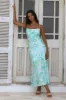 Paradise Dream Maxi Dress Blue Green sold by Fortunate One