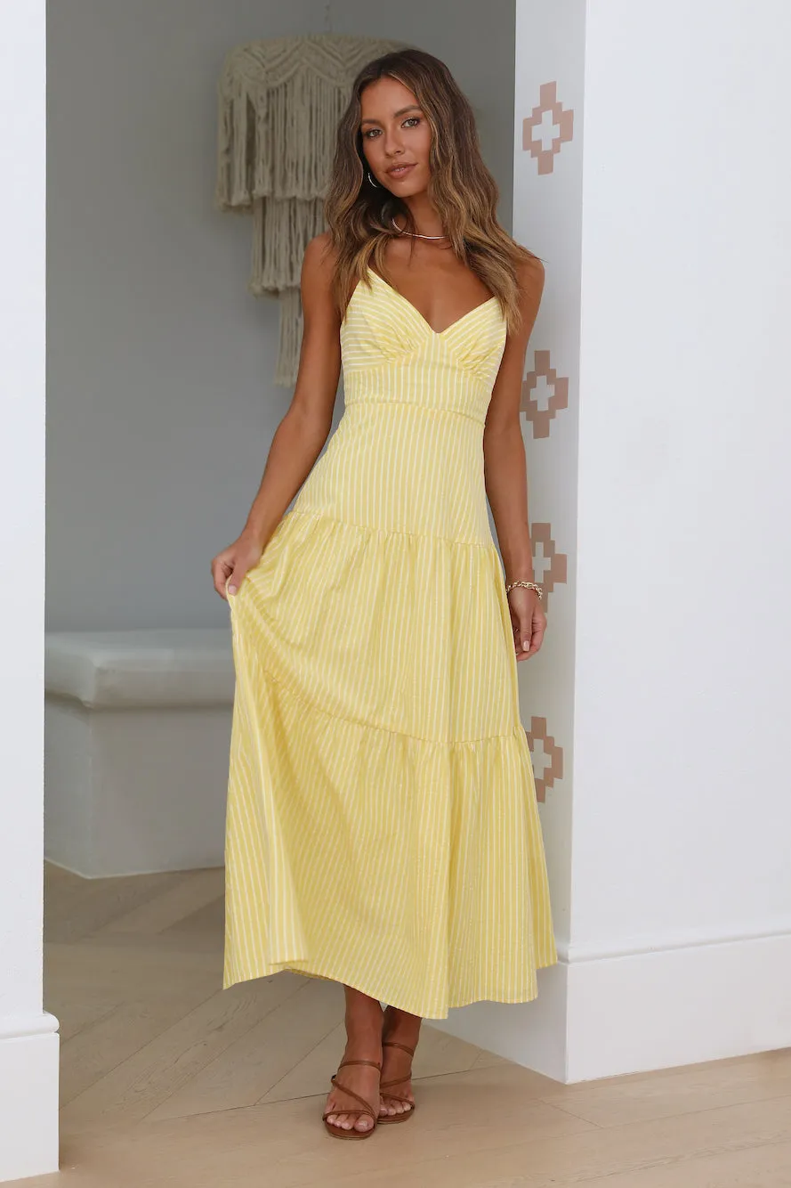 Summer Sun Maxi Dress Yellow sold by Fortunate One