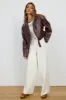 LIONESS Staten Island Jacket Mulberry sold by Fortunate One