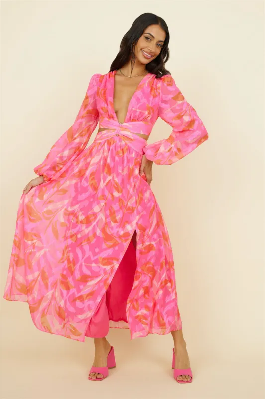 Angel City Maxi Dress Pink sold by Fortunate One
