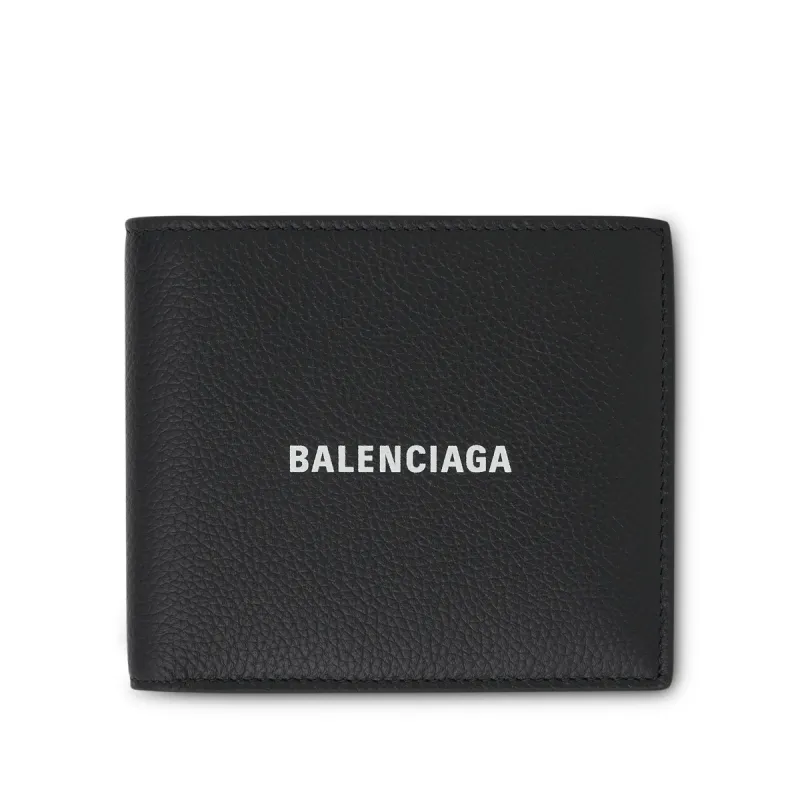 Cash Square Folded Wallet in Black/White sold by MARAIS