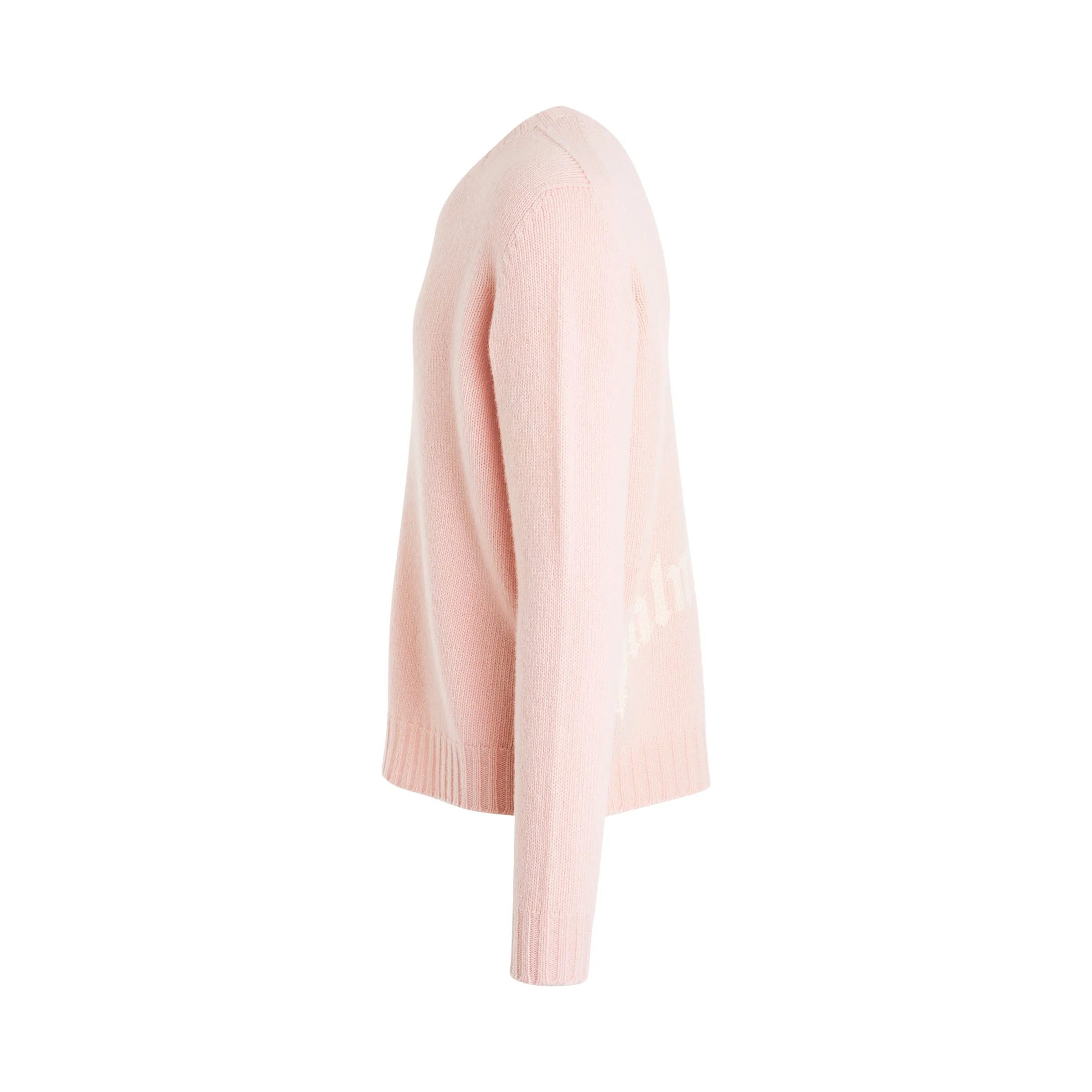 Curved Logo Sweatshirt in Pink/White sold by MARAIS product image thumbnail 3