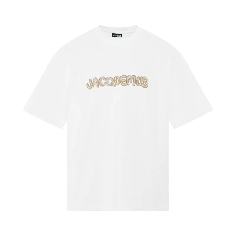 Raphia T-Shirt in White sold by MARAIS