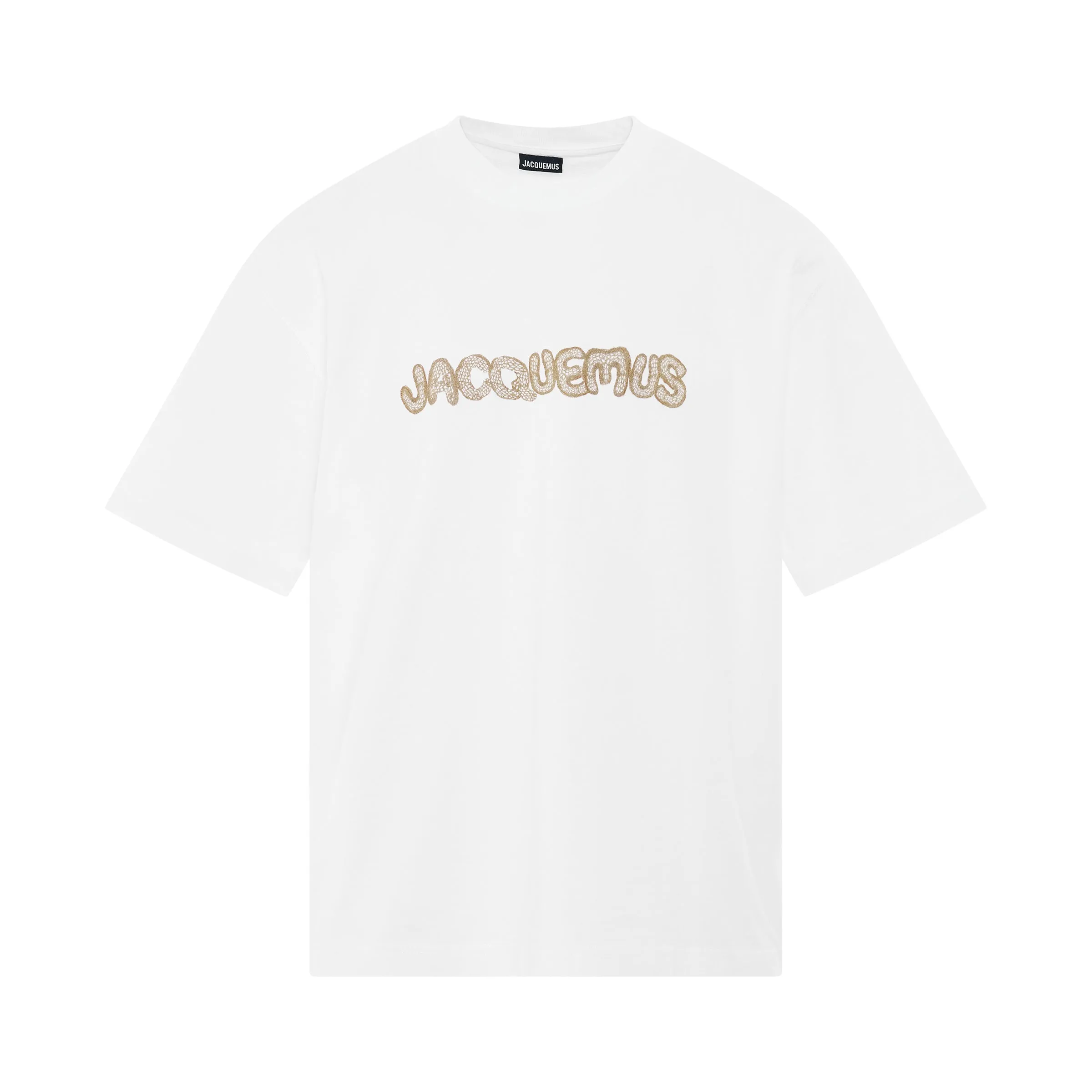 Raphia T-Shirt in White sold by MARAIS