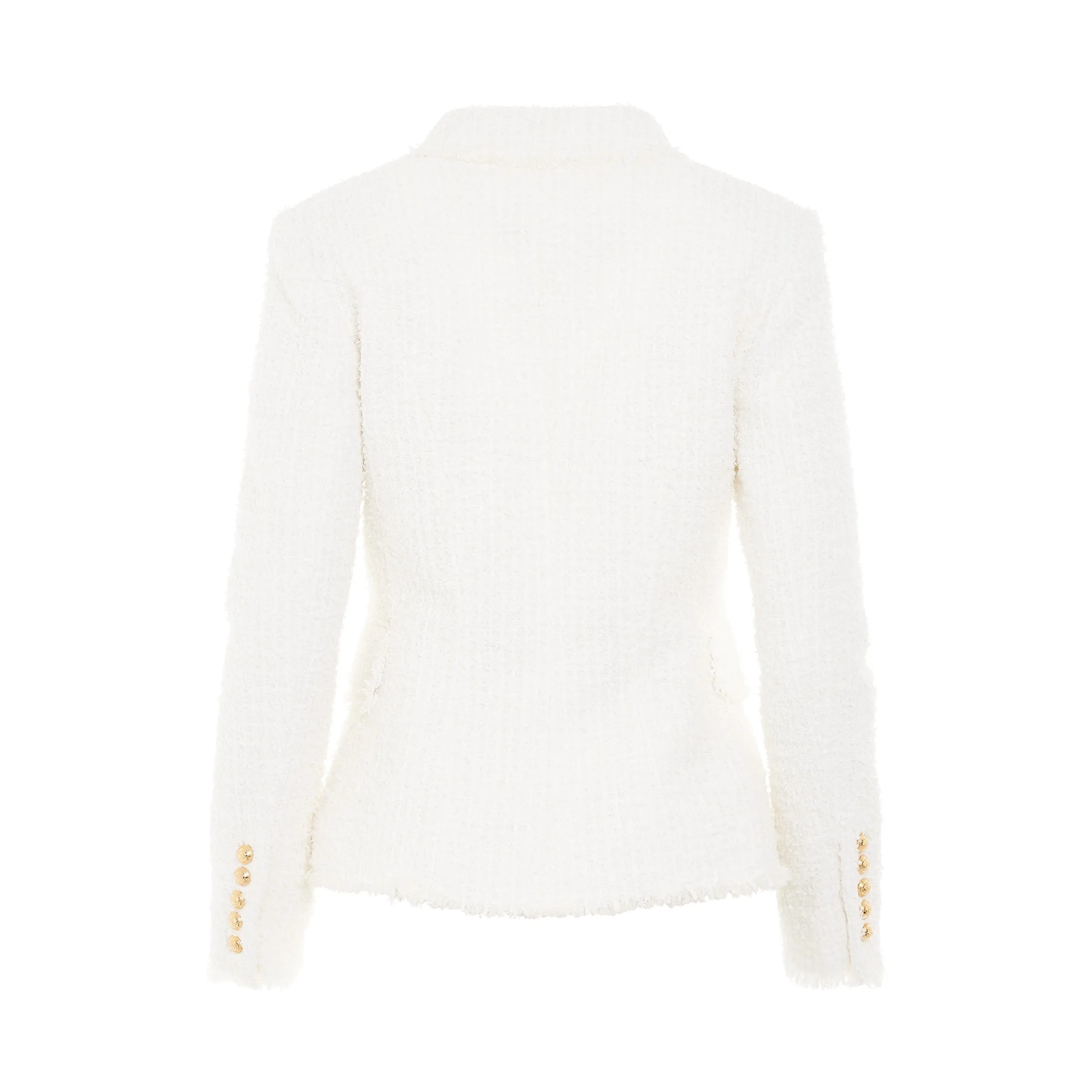 6 Buttons Double Breasted Tweed Jacket in White sold by MARAIS product image thumbnail 4