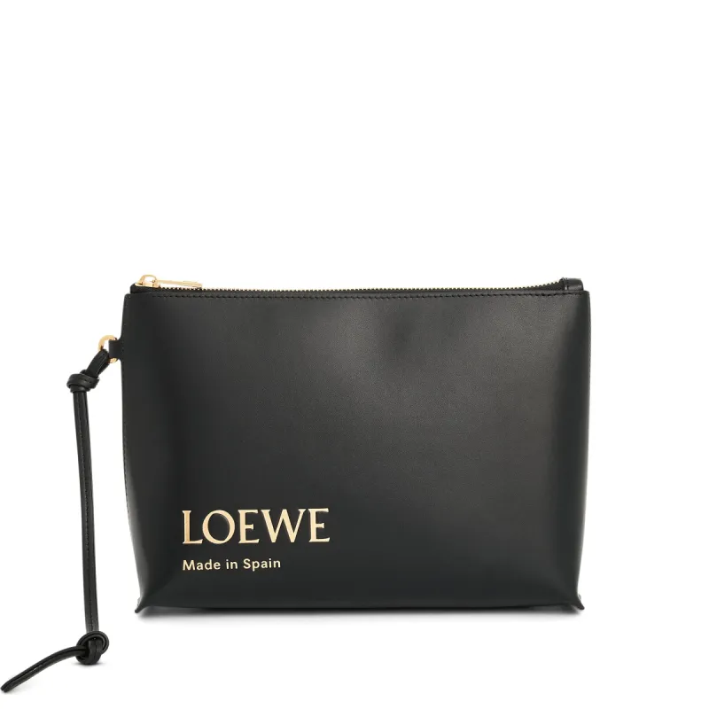 Loewe Embossed T-Pouch in Black made by Loewe