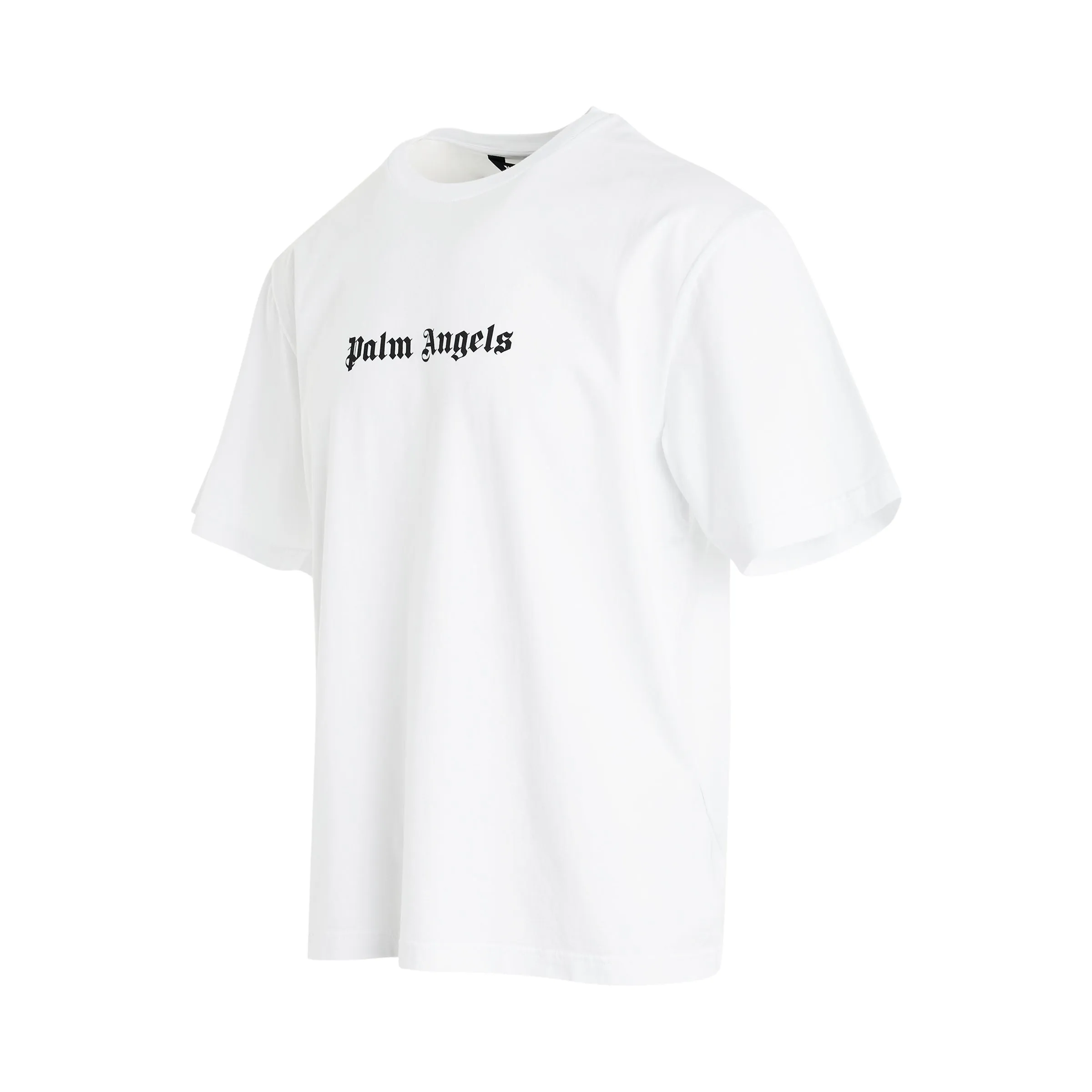 Logo Slim T-Shirt in White Black sold by MARAIS product image thumbnail 2
