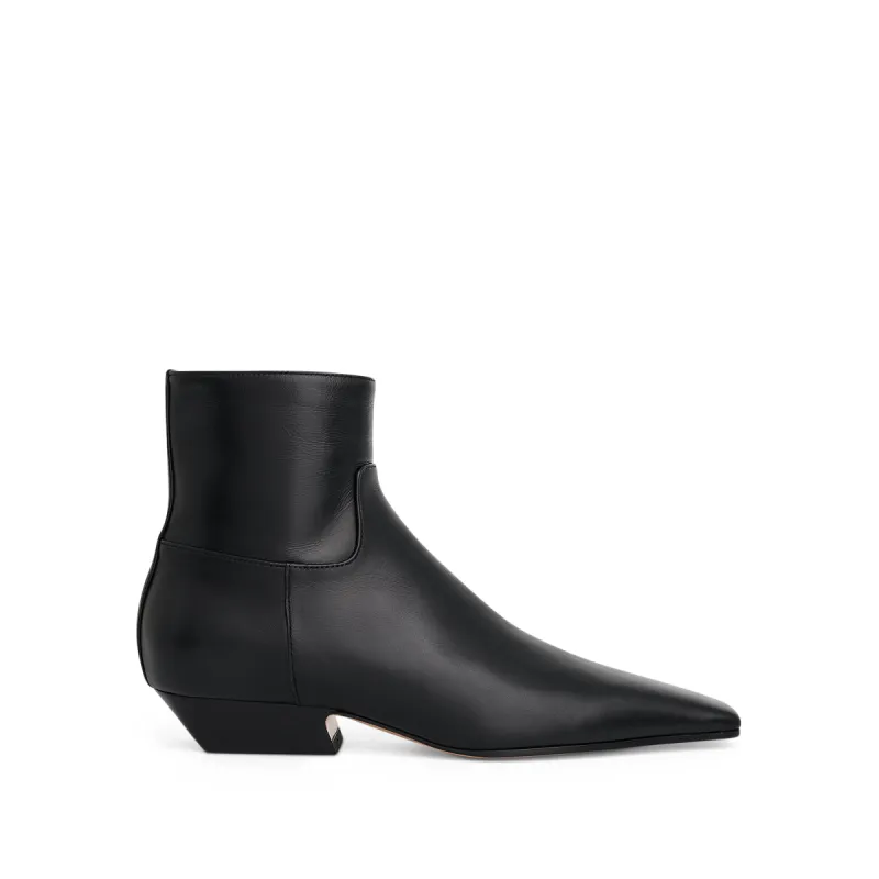 Marfa Classic Flat Ankle Boots in Black sold by MARAIS