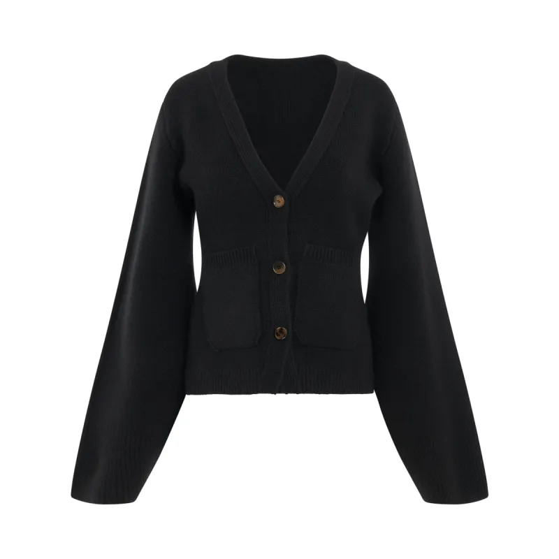Scarlet Cardigan in Black sold by MARAIS