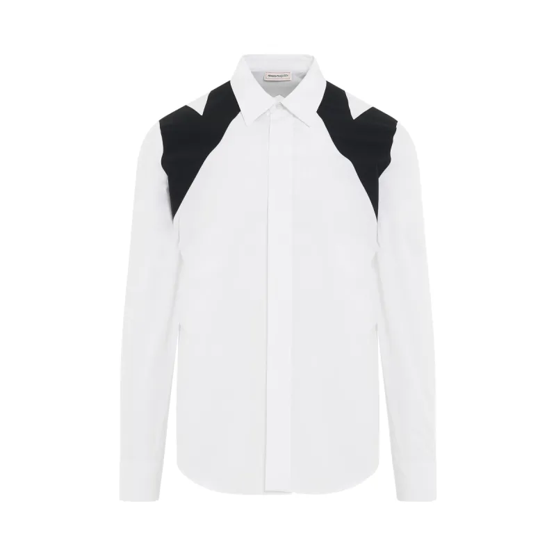 Charm Harness Shirt in White sold by MARAIS