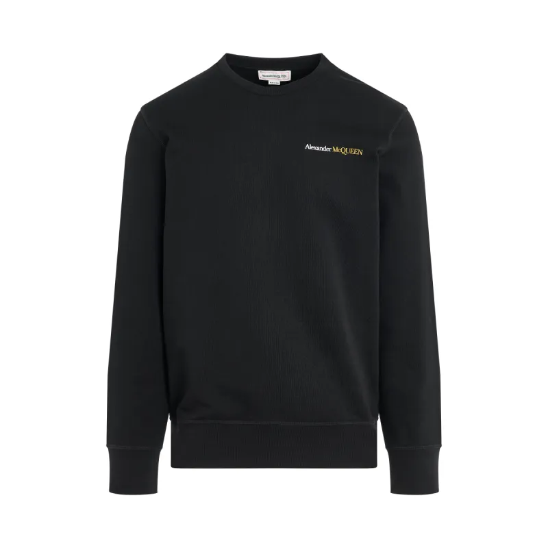 Small Logo Sweatshirt in Black sold by MARAIS