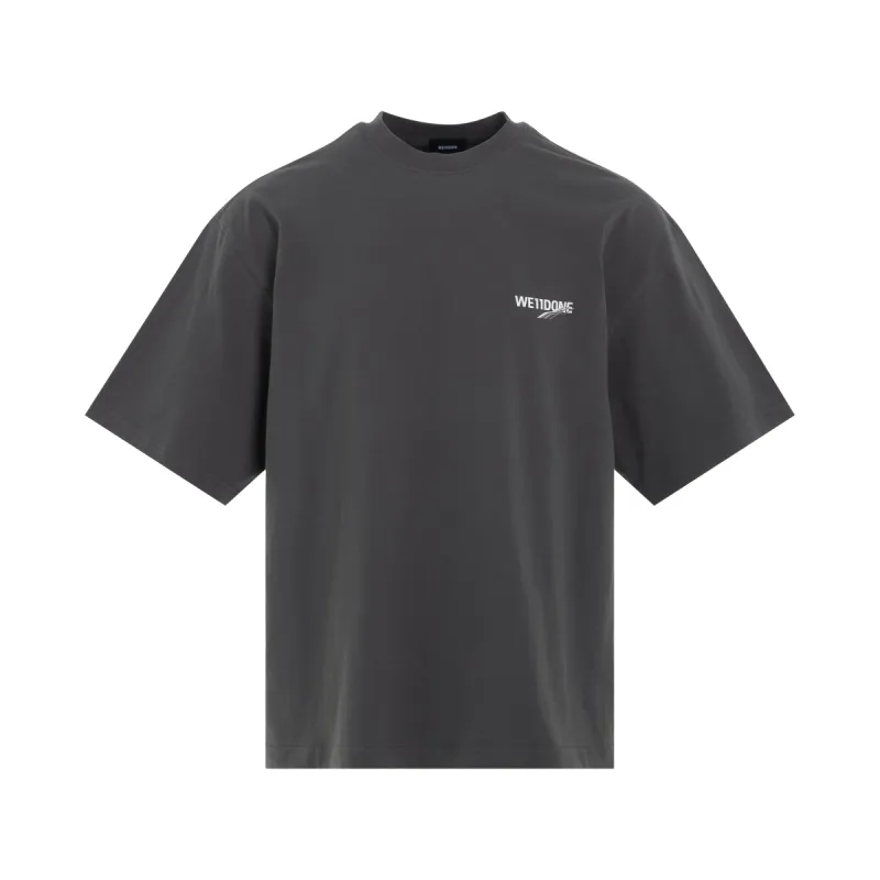 Wave Logo Short Sleeve T-Shirt in Charcoal sold by MARAIS