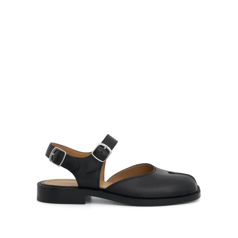 Tabi Strap Sandals in Black sold by MARAIS
