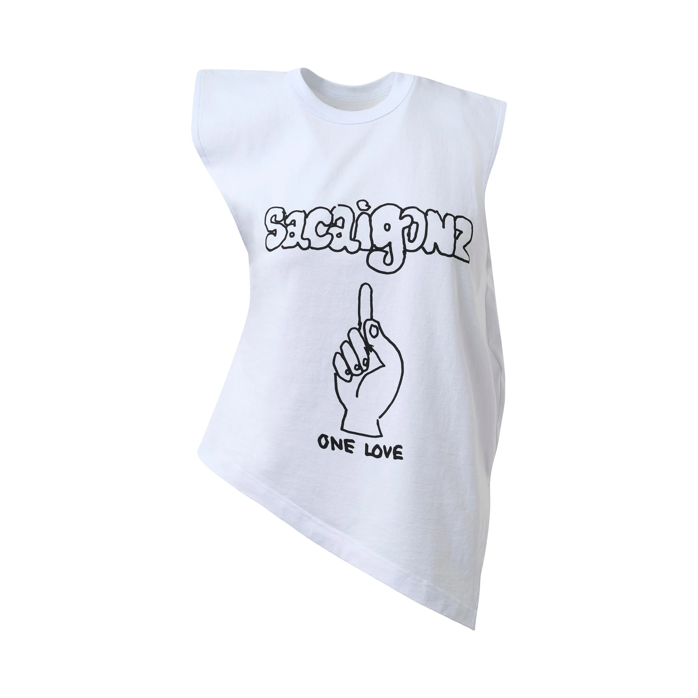 Sacai Gonz Print T-Shirt in White sold by MARAIS product image thumbnail 2