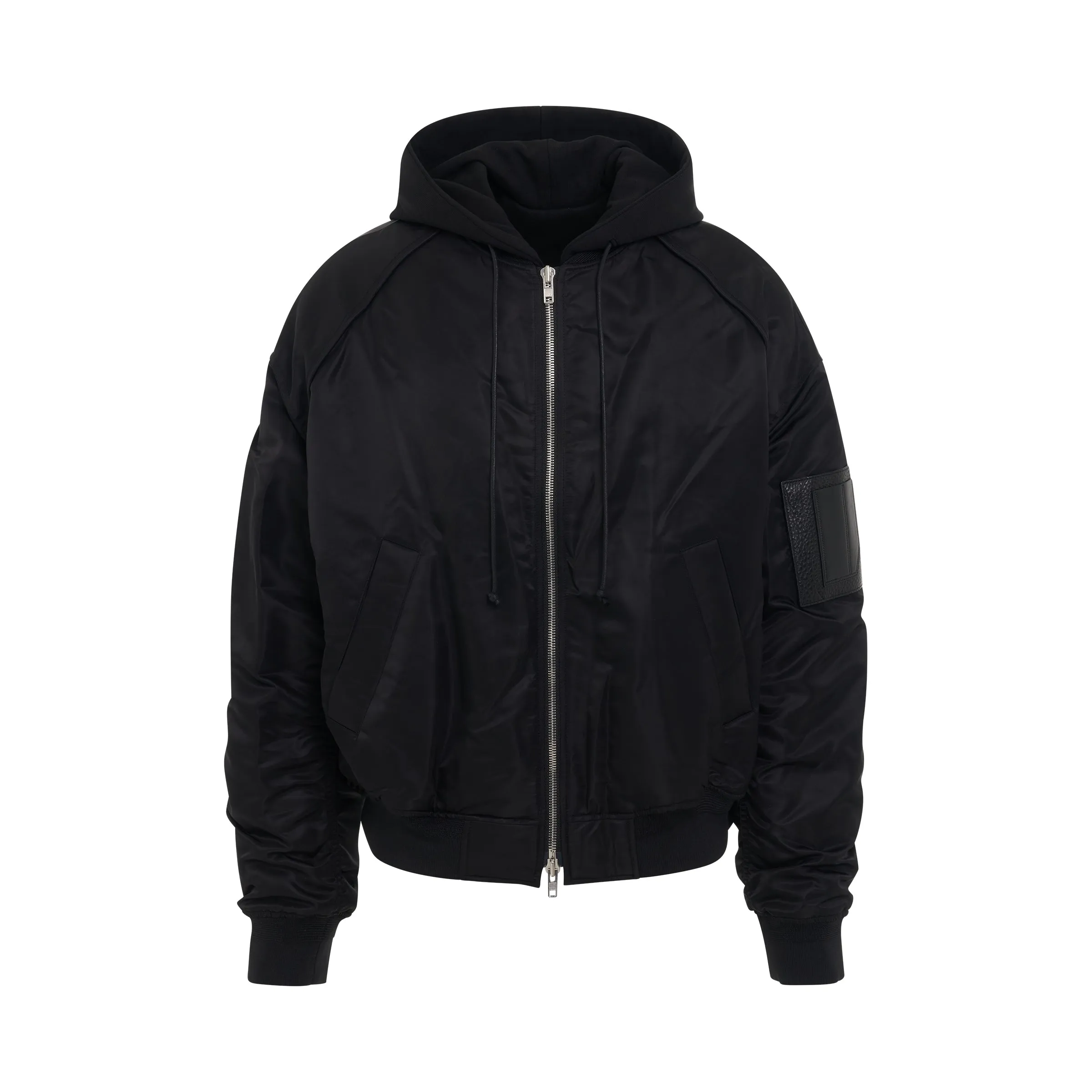Hood Detachable MA-1 Jumper in Black sold by MARAIS