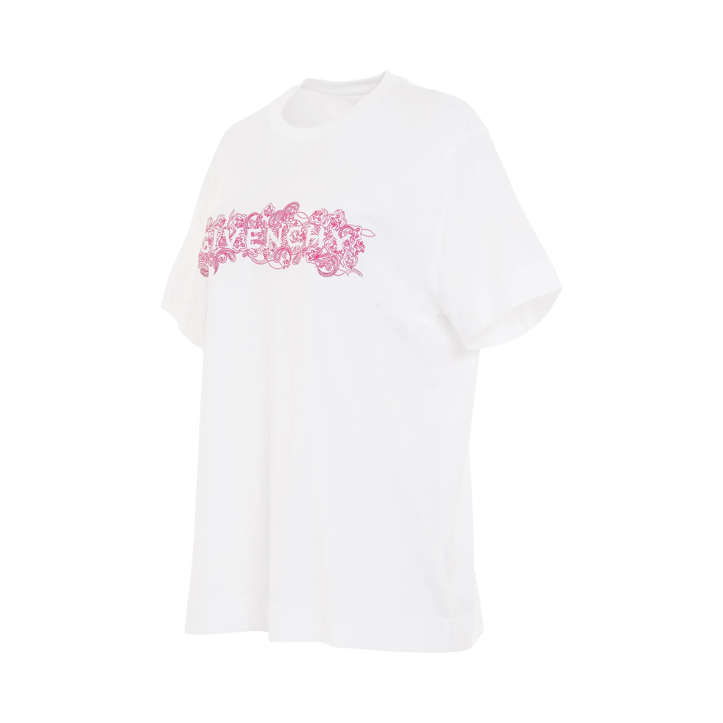 4G Embroidered Logo Classic Fit T-Shirt in White sold by MARAIS product image thumbnail 2