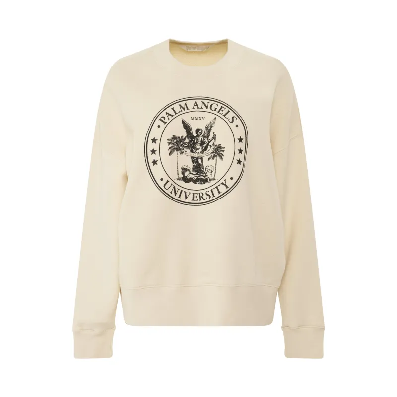 College Classic Crewneck in Butter/Black sold by MARAIS