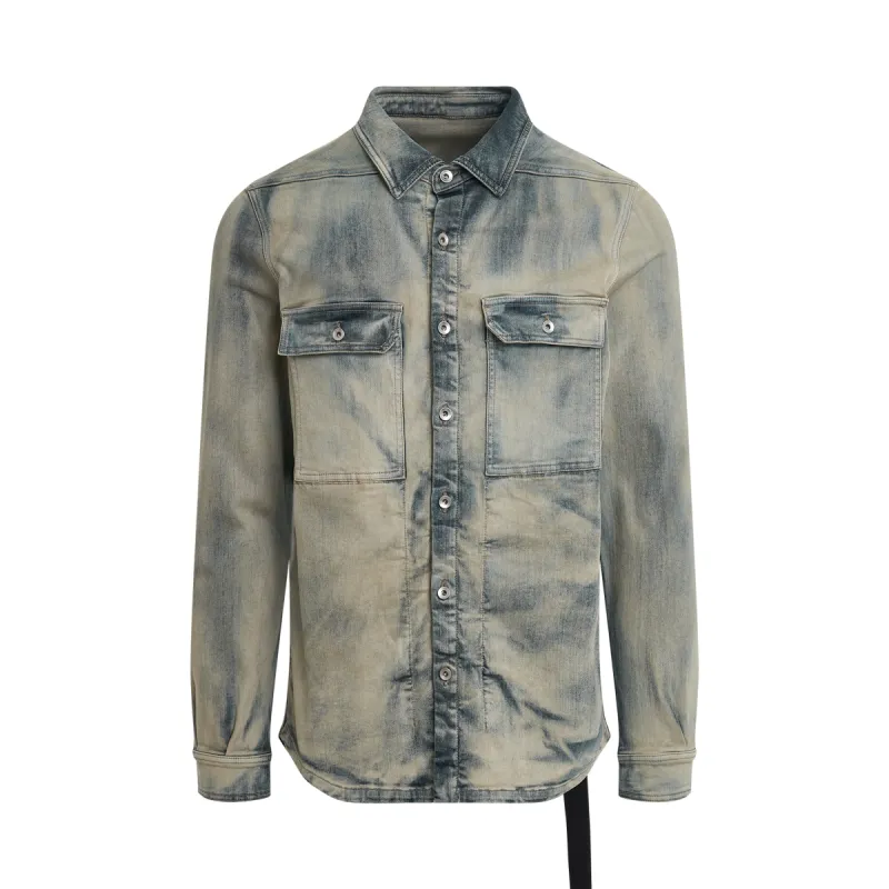 Denim Outershirt in Sky sold by MARAIS