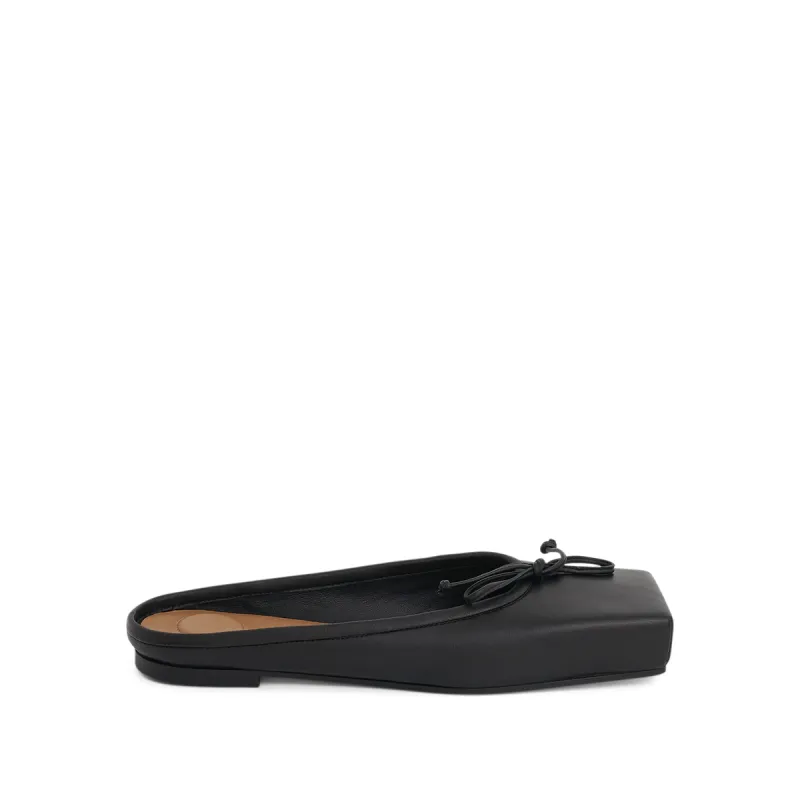 Ballet Flat Mules in Black made by Jacquemus