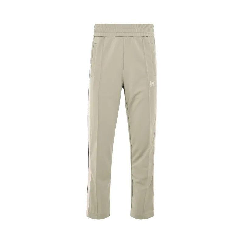 Monogram Embroidered Track Pants in Dark Grey sold by MARAIS