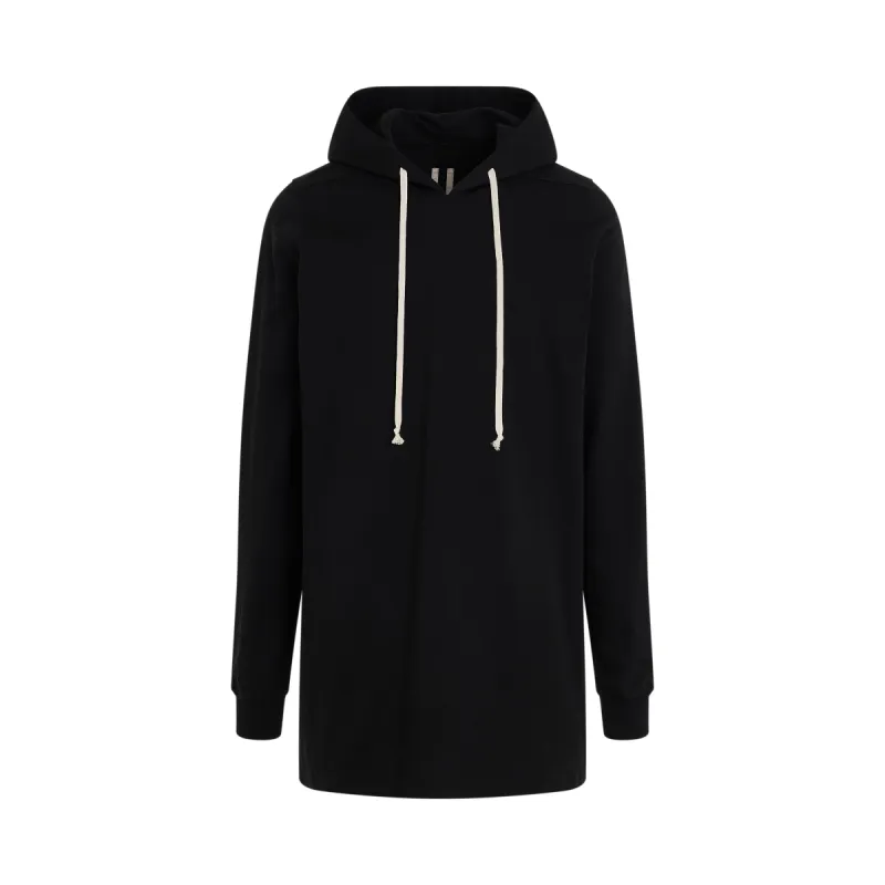 Drawstring Long Hoodie in Black sold by MARAIS