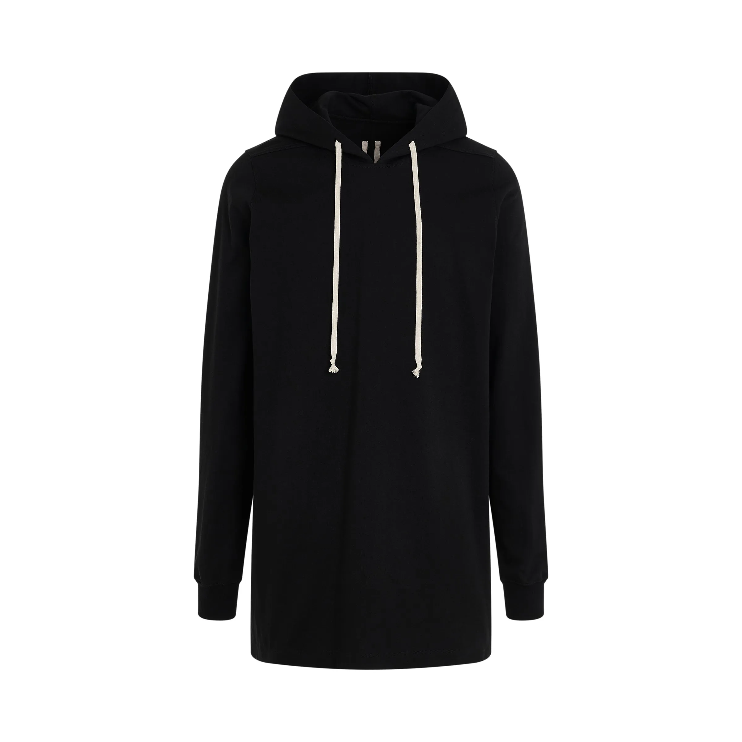 Drawstring Long Hoodie in Black sold by MARAIS