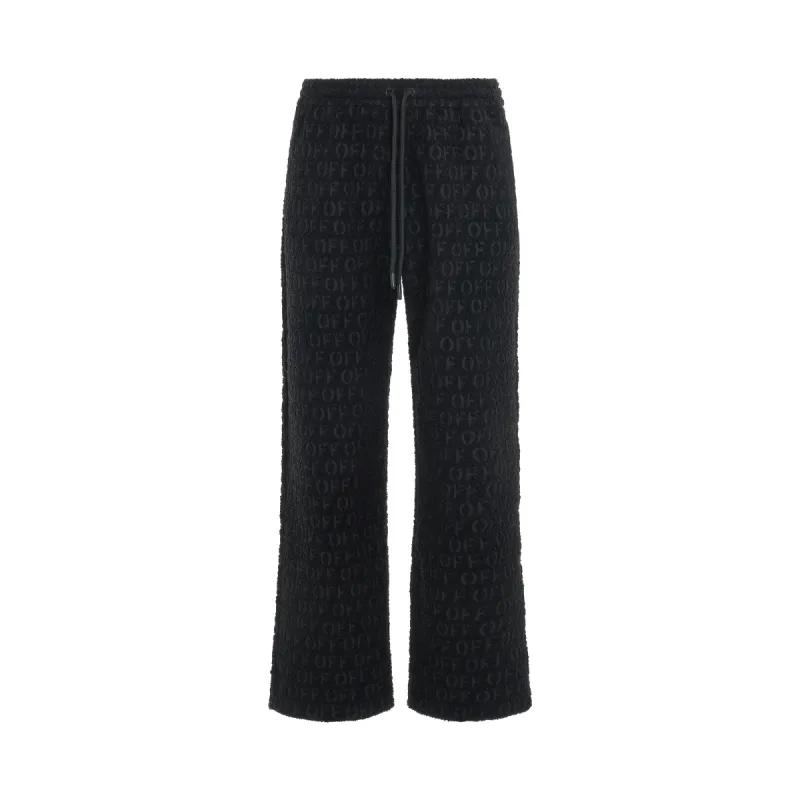 Bouclé Casual Pants in Black sold by MARAIS