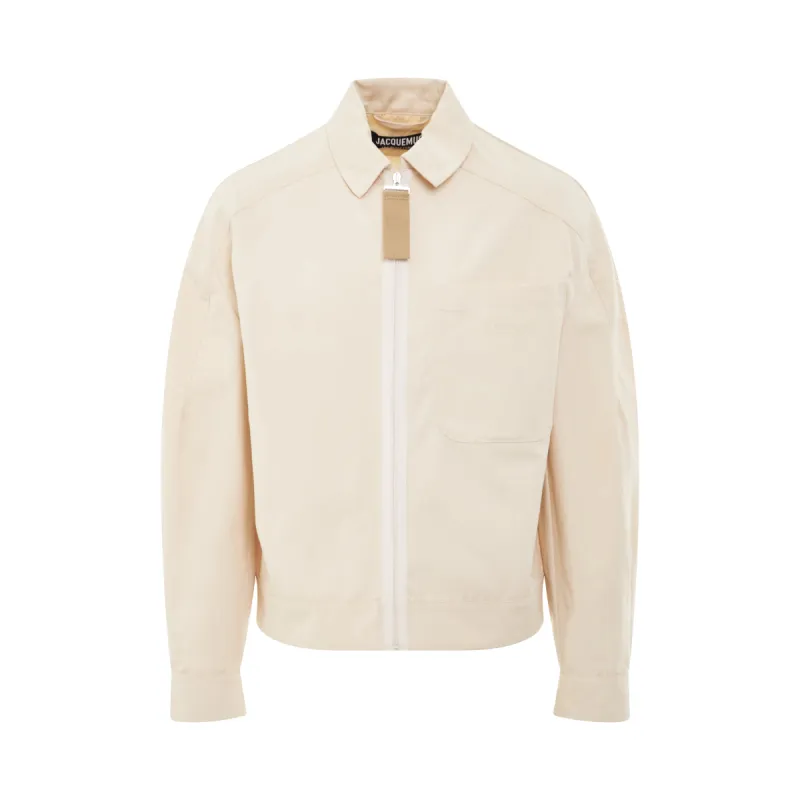 Linu Blouson in Beige made by Jacquemus