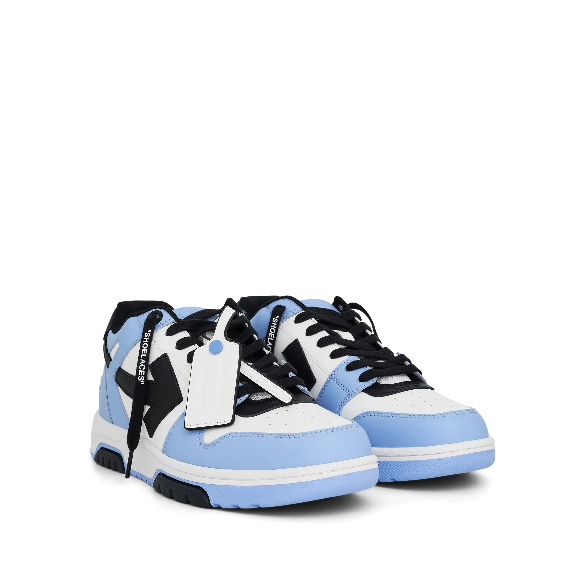 Out of Office Calf Leather Sneaker in Light Blue sold by MARAIS product image thumbnail 2