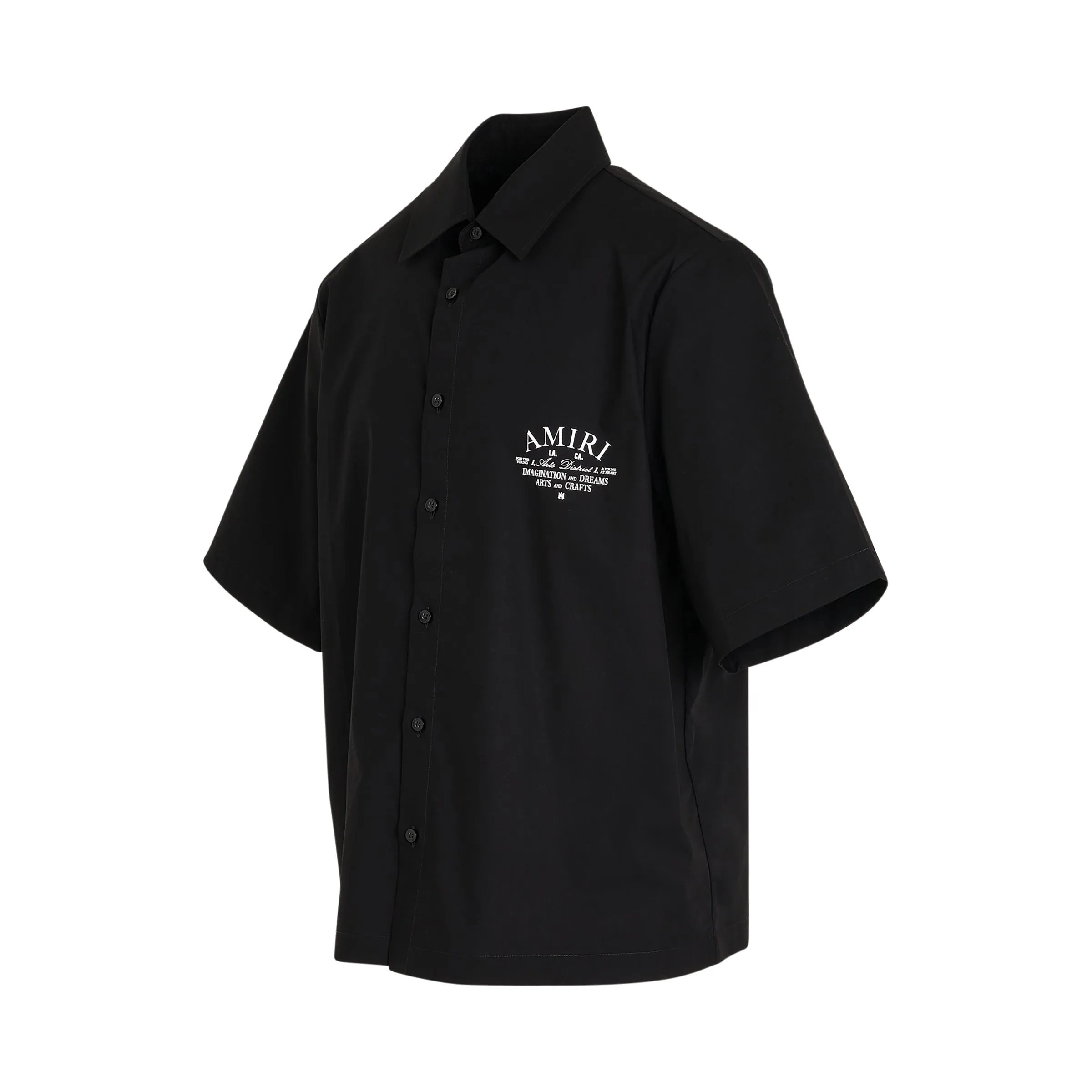 Amiri Art District Poplin Shirt in Black sold by MARAIS product image thumbnail 2