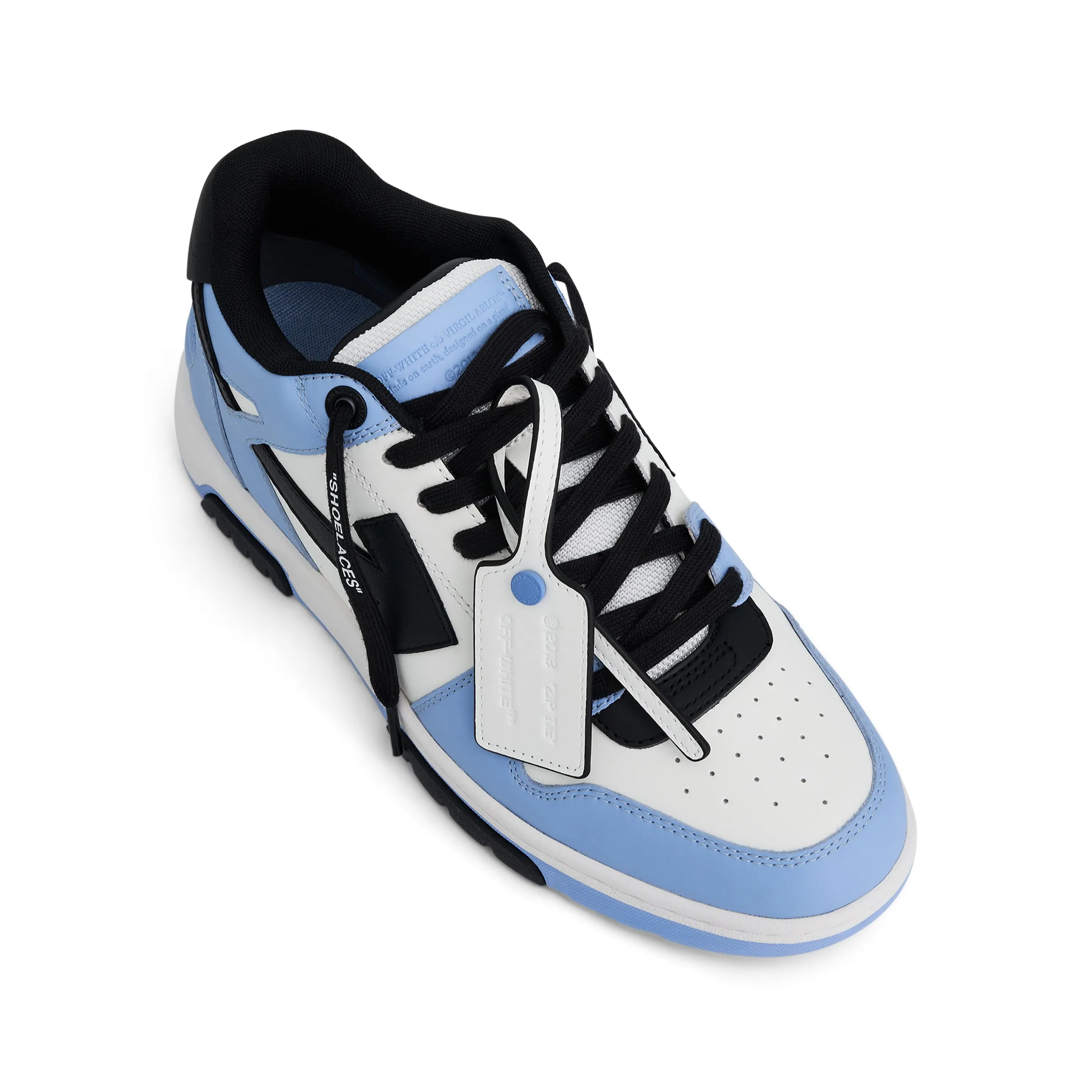 Out of Office Calf Leather Sneaker in Light Blue sold by MARAIS product image thumbnail 4