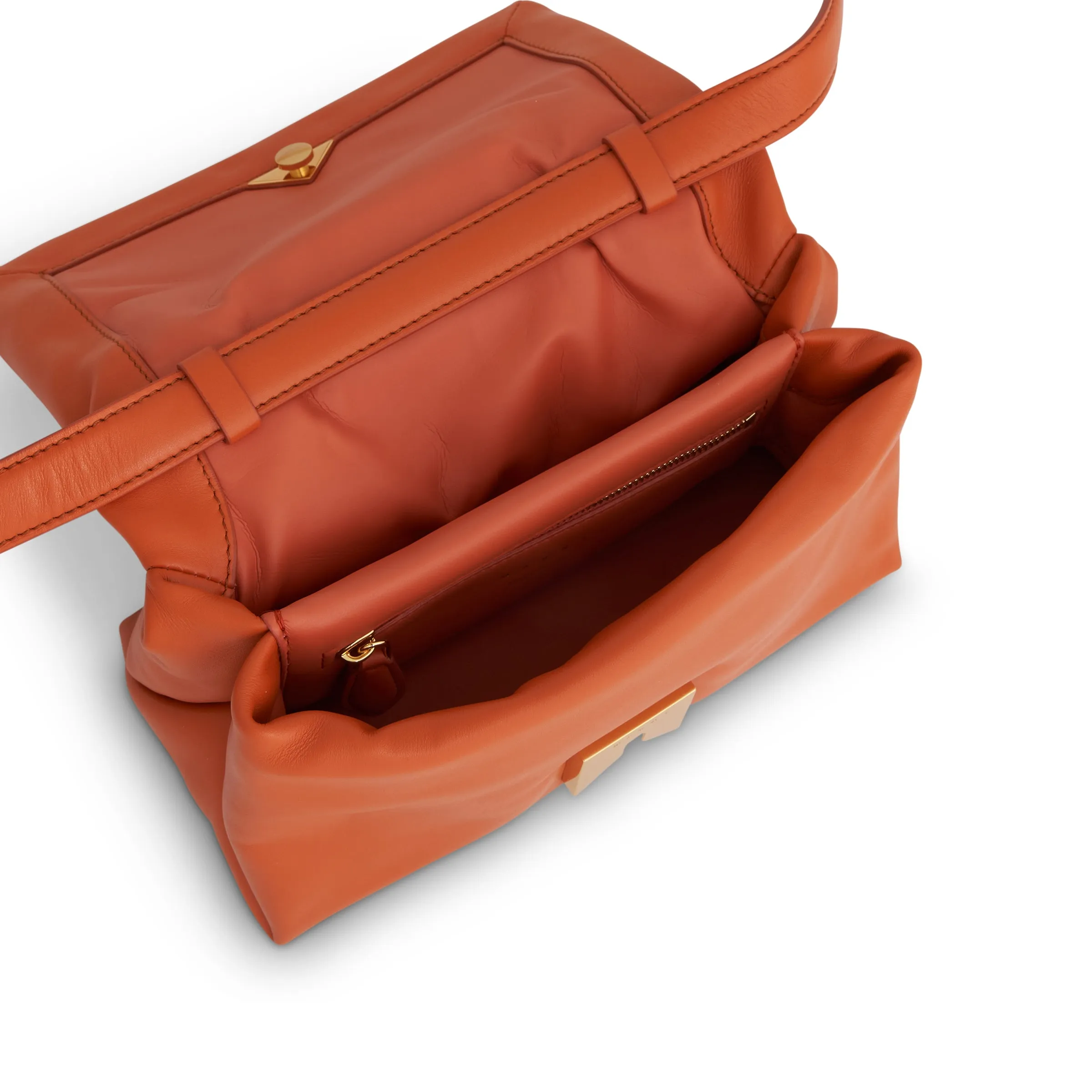 Prisma Small Leather Bag in Chili sold by MARAIS product image thumbnail 4