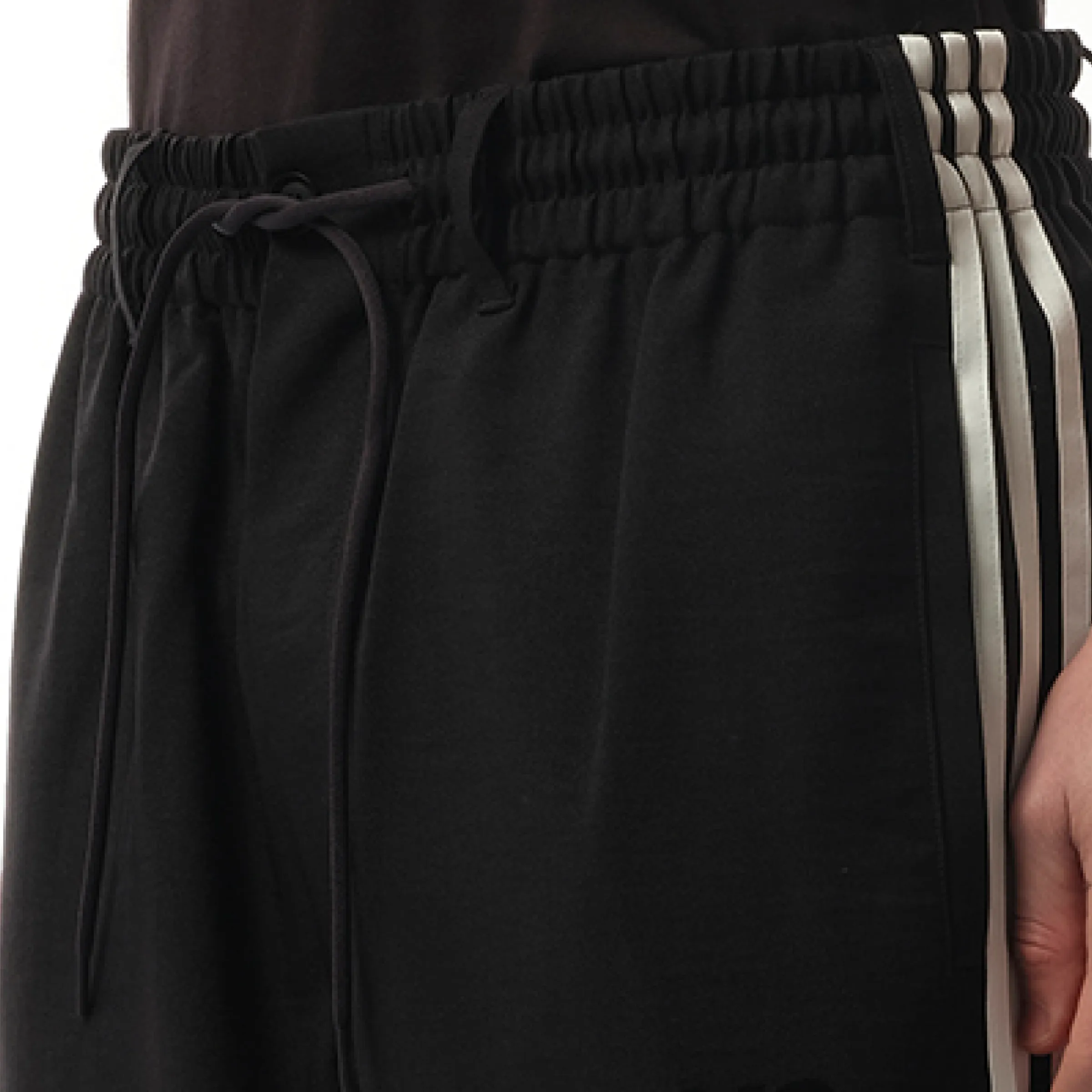 Sports Uniform 3 Stripe Pants in Black sold by MARAIS product image thumbnail 3