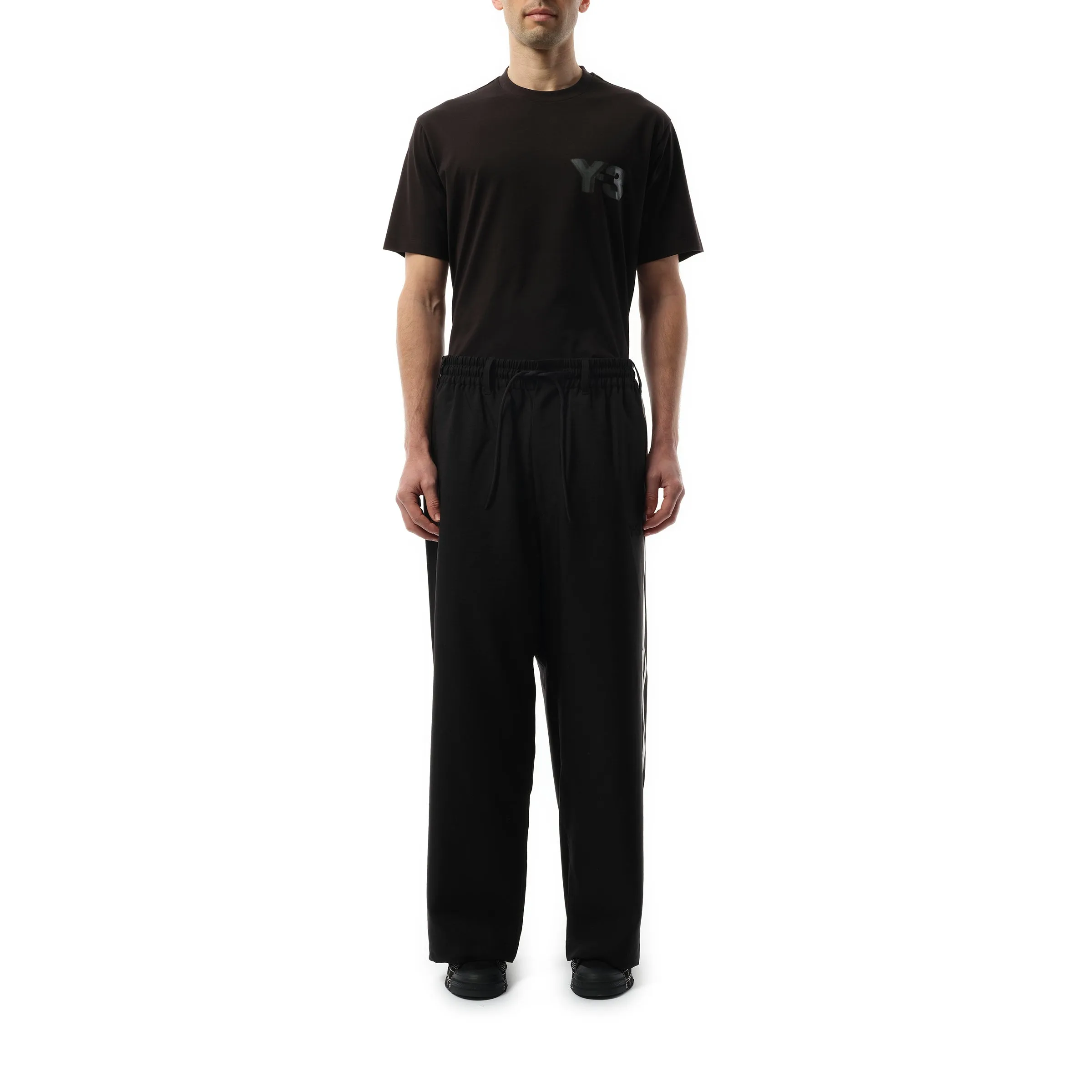 Sports Uniform 3 Stripe Pants in Black sold by MARAIS product image thumbnail 4