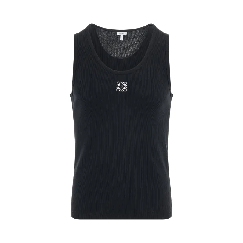 Anagram Tank Top in Black sold by MARAIS