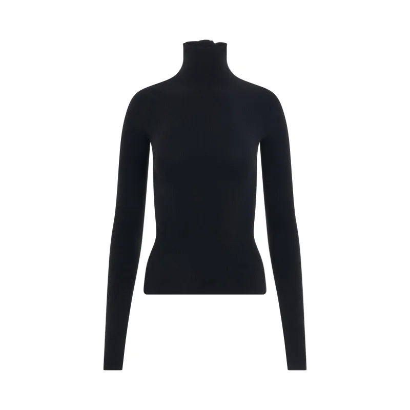 Turtleneck Sweater in Black sold by MARAIS