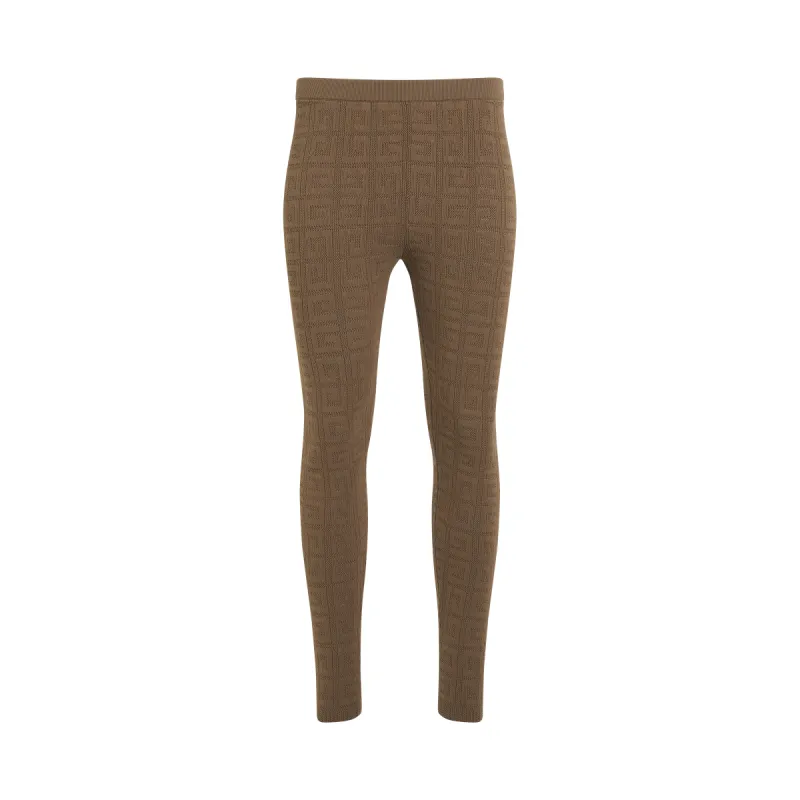 4G Logo All Over Leggings in Beige sold by MARAIS