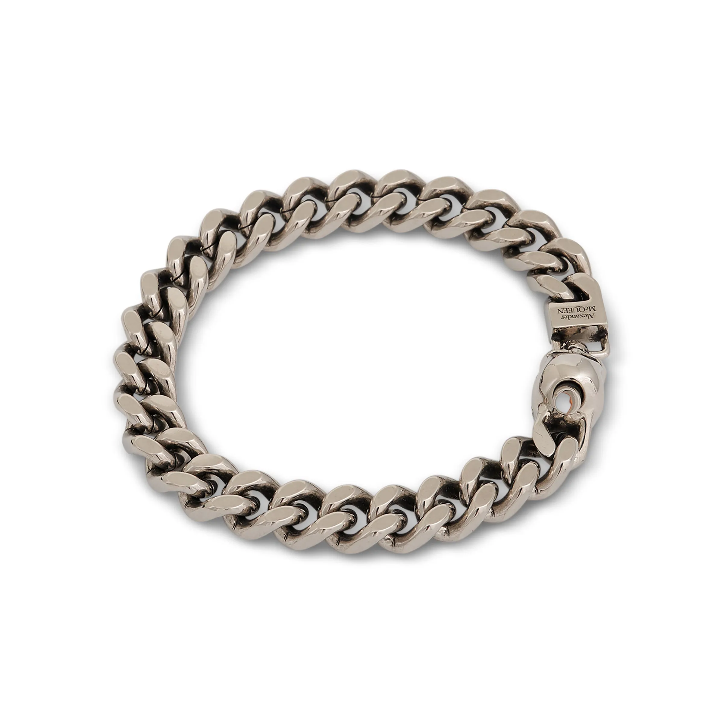 Skull Chain Bracelet in Antique Silver sold by MARAIS product image thumbnail 2