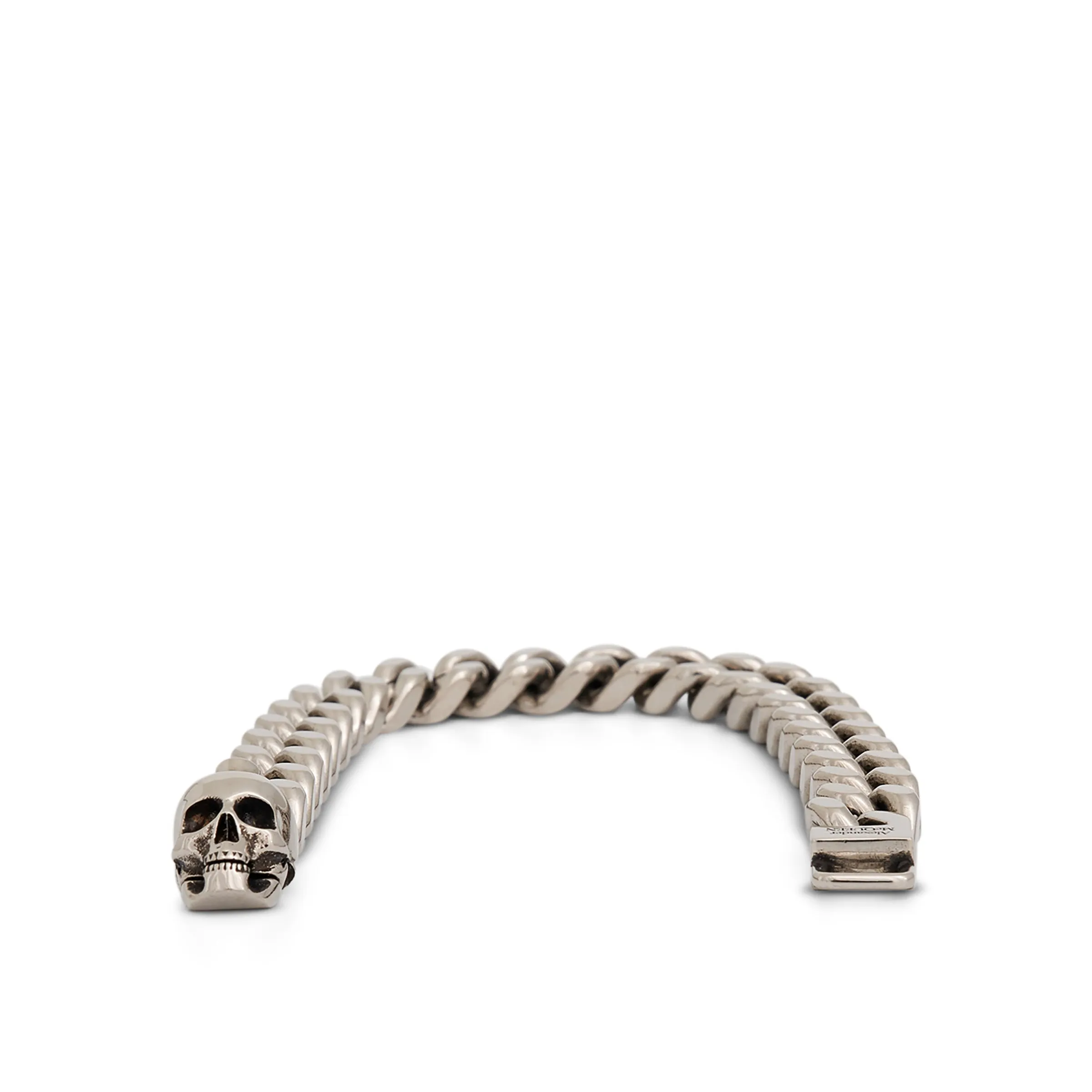 Skull Chain Bracelet in Antique Silver sold by MARAIS product image thumbnail 3
