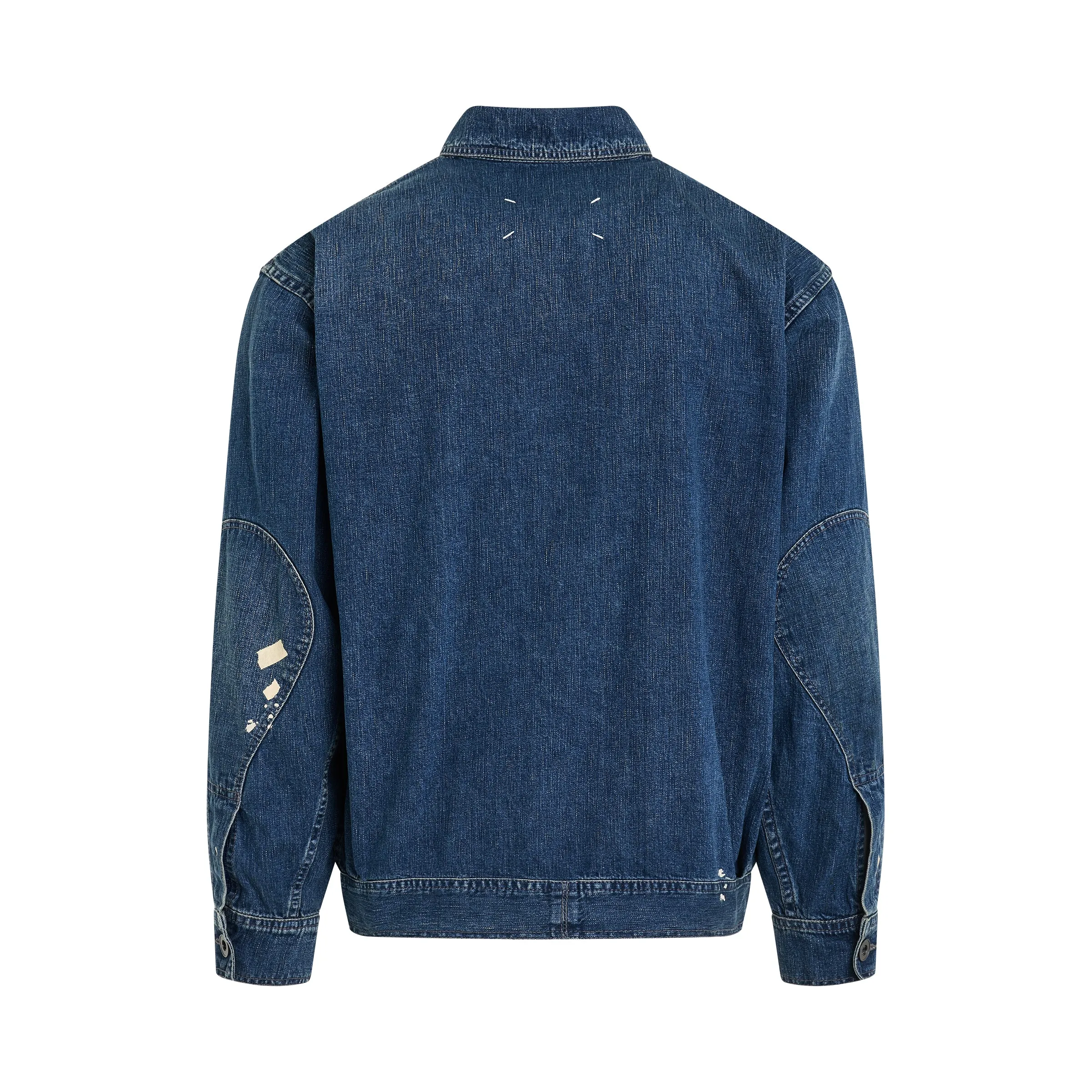 Classic Denim Jacket in Greencast Indigo sold by MARAIS product image thumbnail 4
