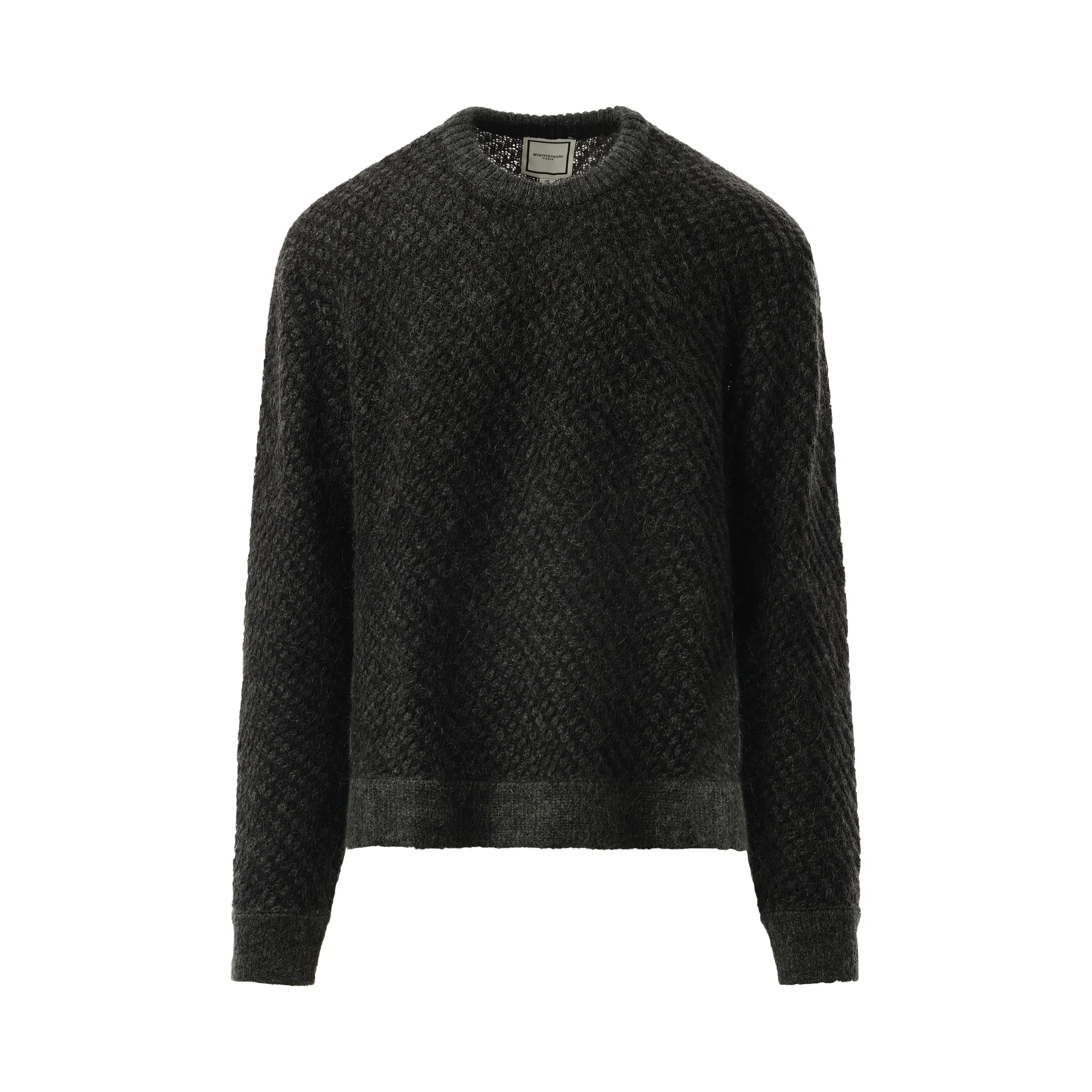 Wool Mohair Mix Sweater in Grey sold by MARAIS product image thumbnail 2