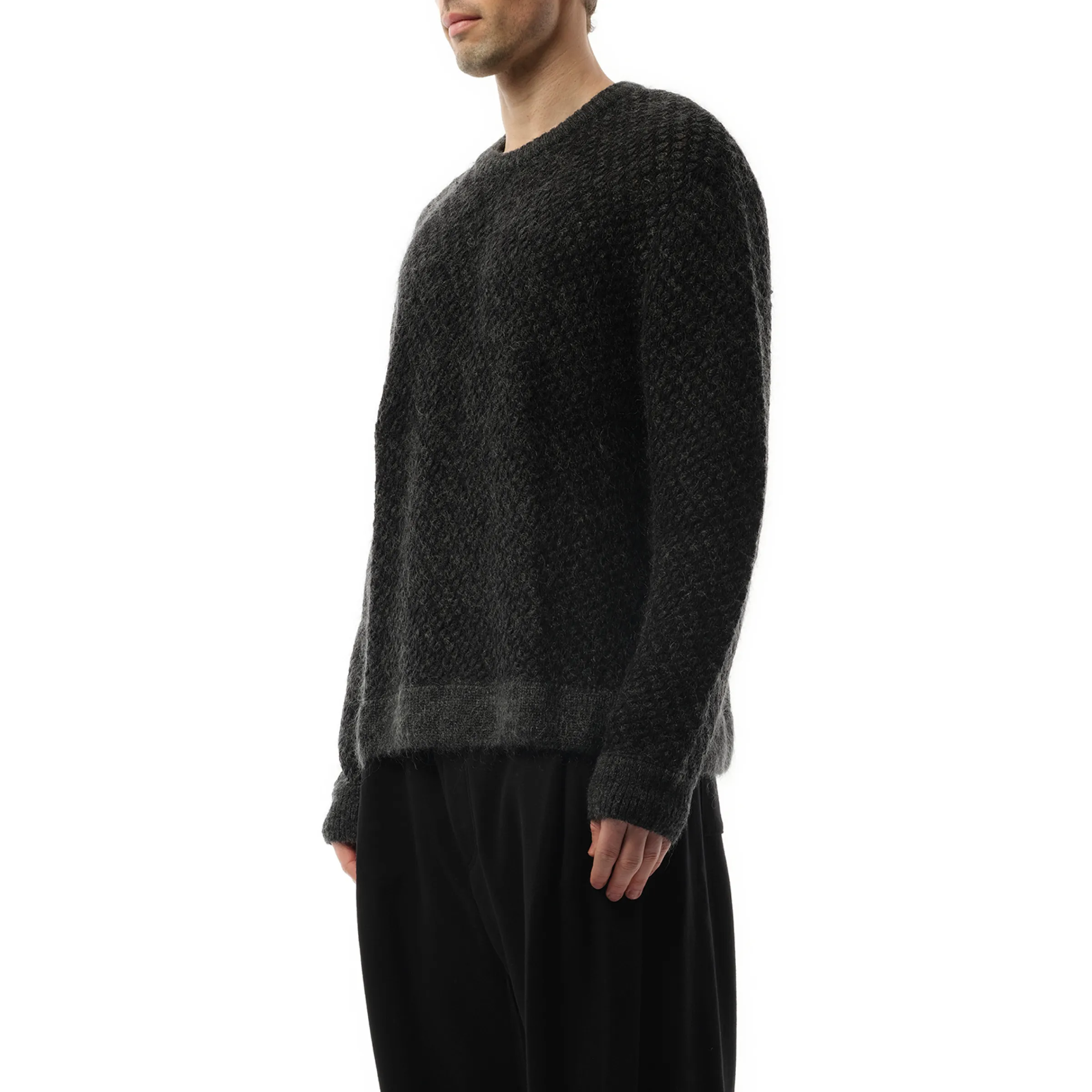 Wool Mohair Mix Sweater in Grey sold by MARAIS product image thumbnail 5