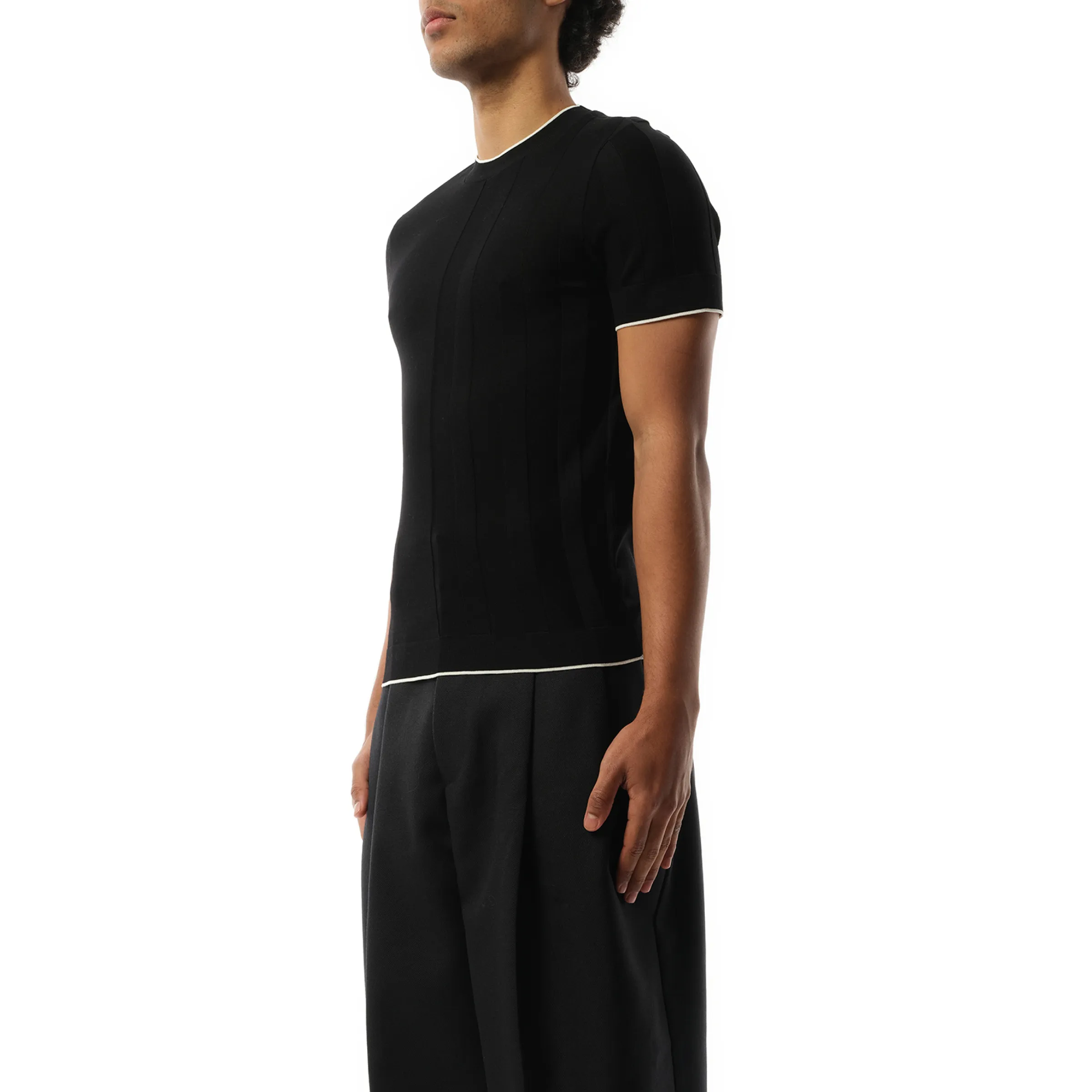 Le T-Shirt Tricot in Black sold by MARAIS product image thumbnail 5