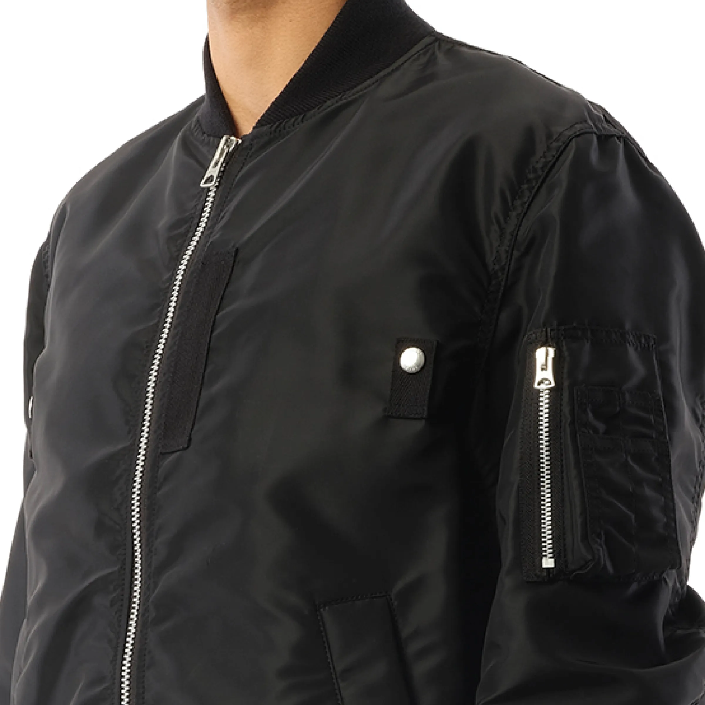Nylon Twill Jacket in Black sold by MARAIS product image thumbnail 3