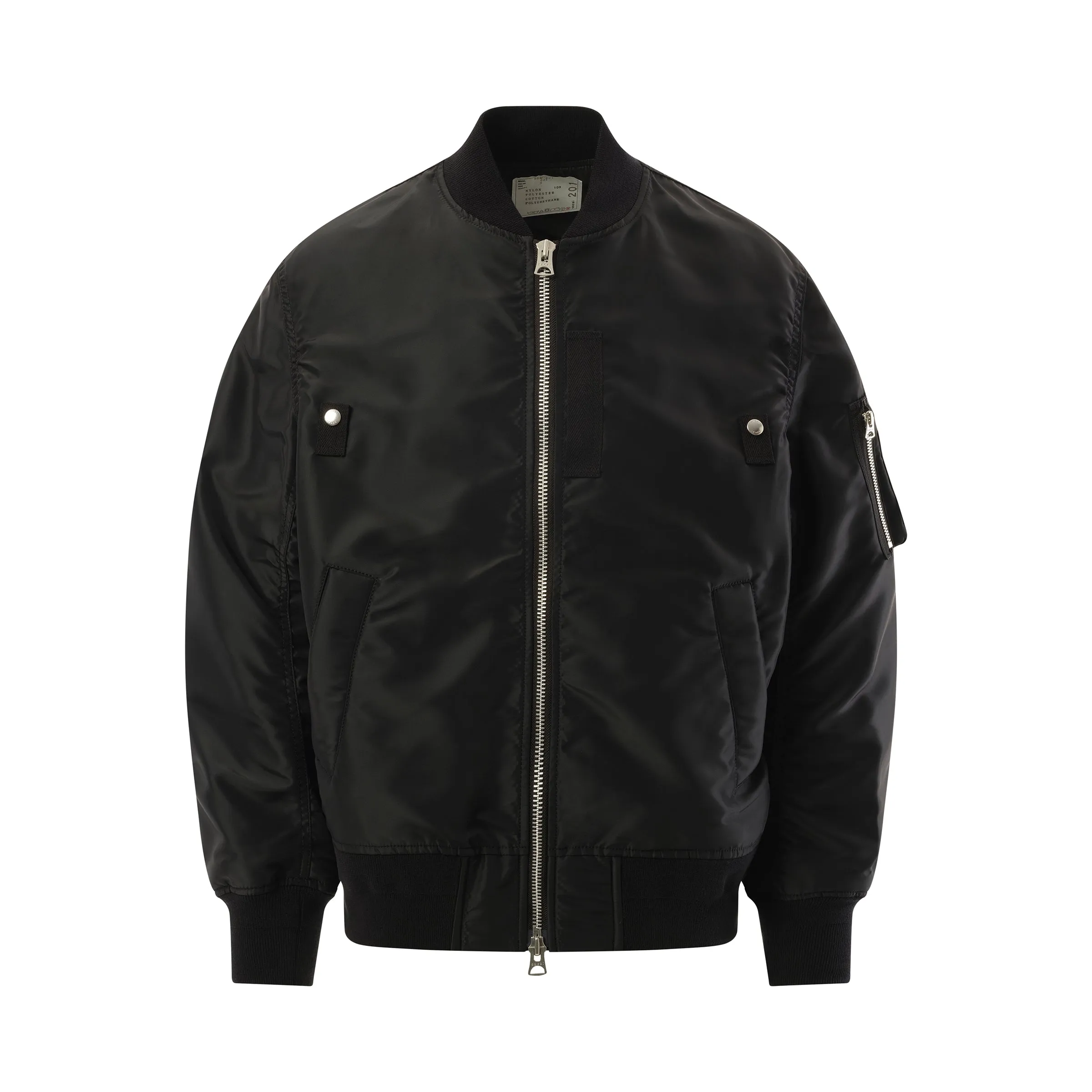 Nylon Twill Jacket in Black sold by MARAIS product image thumbnail 2