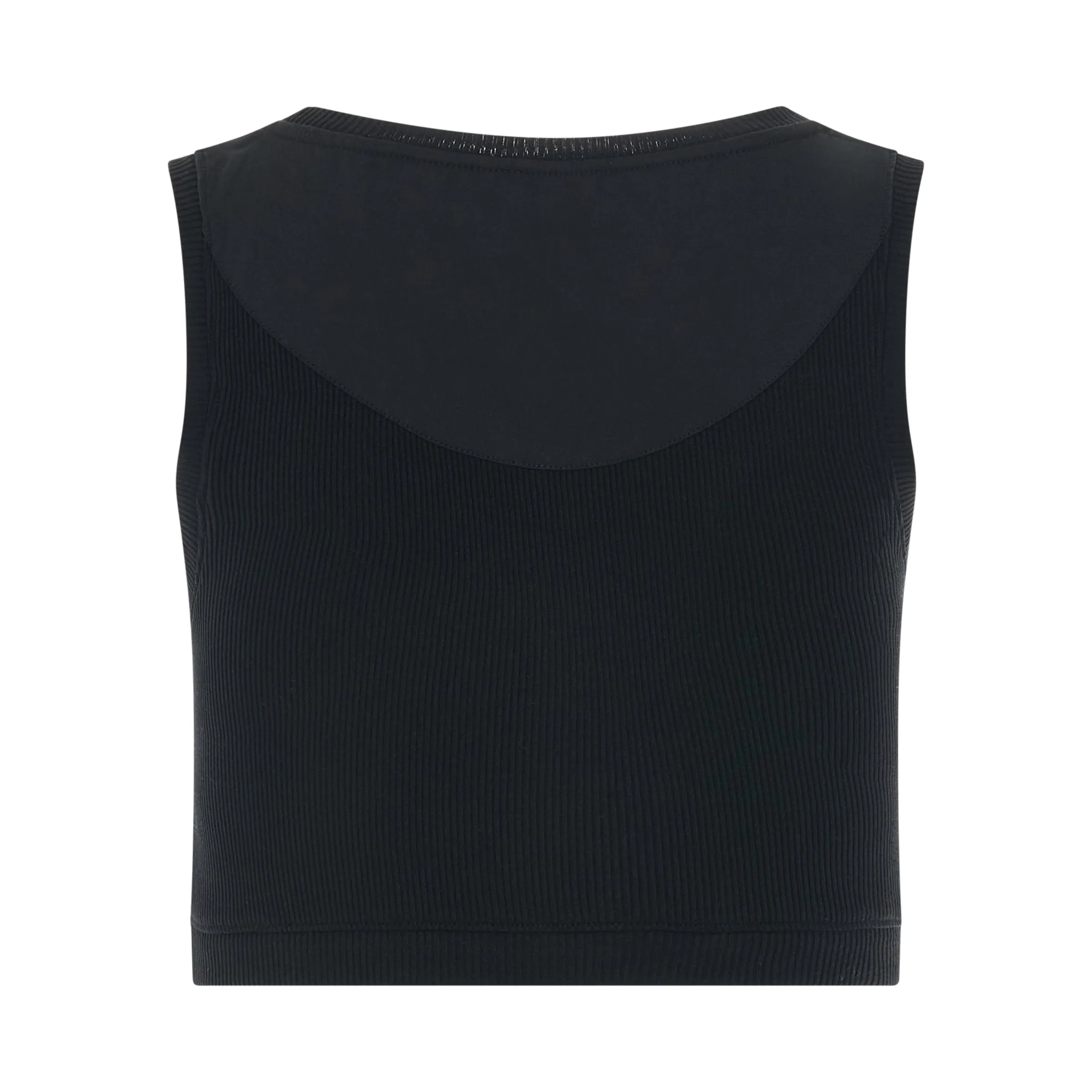 Anagram Cropepd Tank Top in Black sold by MARAIS product image thumbnail 4