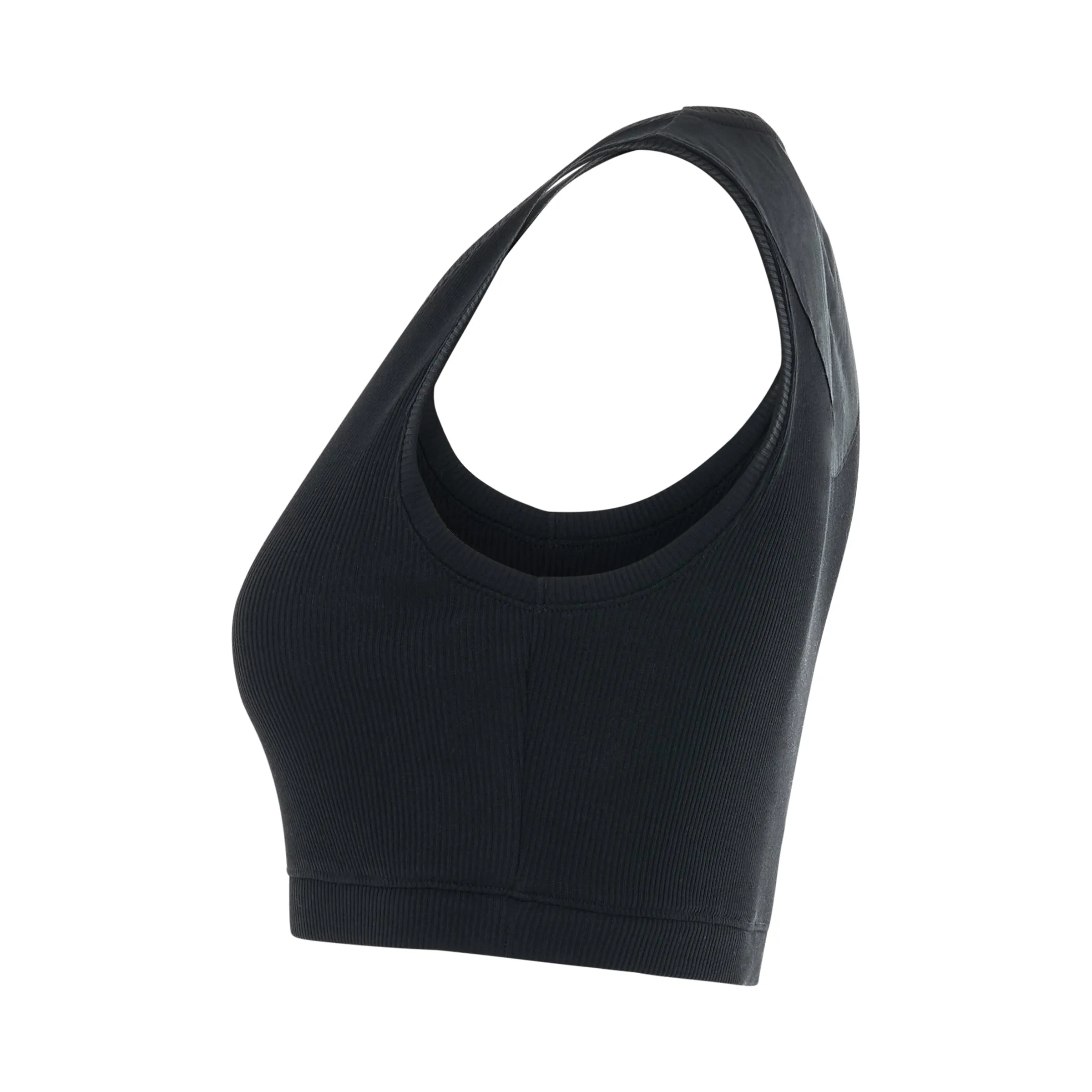 Anagram Cropepd Tank Top in Black sold by MARAIS product image thumbnail 3