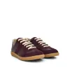Replica Leather Sneaker in Merlot sold by MARAIS