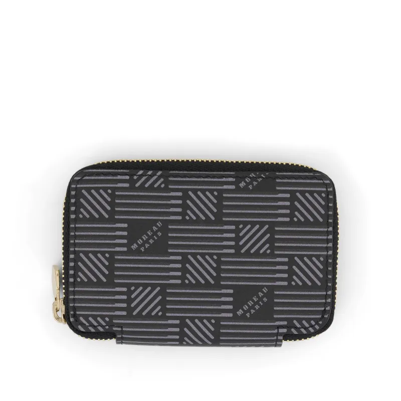Mini Zip Wallet in Black sold by MARAIS
